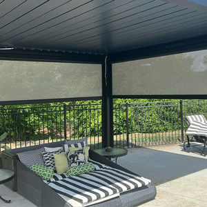 Stores à enroulement électriques motorisés sur mesure, extra larges, résistants au vent et à la pluie, pare-soleil, avec télécommande pour <span class=keywords><strong>projection</strong></span> 100% - Product Image 5