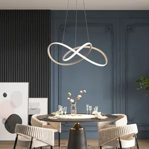 Nuovo lampadario in stile nordico moderno LED soggiorno sala da pranzo Home Hotel cerchio lampade a sospensione sala cucina camera da letto lampadario rotondo