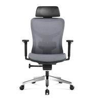 Chaise de bureau à domicile, chaise de bureau d'ordinateur avec bras de Support de dos pour la tâche de travail noir