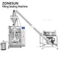 ZONESUN ZS-FS06 automatique forme verticale épices détergent poudre sac pochette remplissage scellage Machine d'emballage avec tarière chargeur