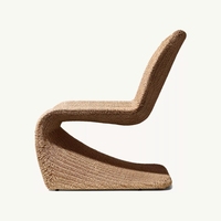 Ensemble de canapés de jardin en rotin moderne pour l'extérieur, résistant à l'eau et à la rouille, pour hôtel, parc, villa, cour et mobilier de jardin