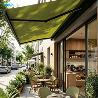 Nouvelle auvent motorisé rétractable de luxe avec commande intelligente par application, capteur de vent, automatique, pour balcon, terrasse, jardin, structure en aluminium