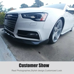 Usine de pièces automobiles en fibre de carbone personnalisé brillant carbone voiture pare-chocs avant lèvre menton becquet pour <span class=keywords><strong>Audi</strong></span> <span class=keywords><strong>BMW</strong></span> - Product Image 4