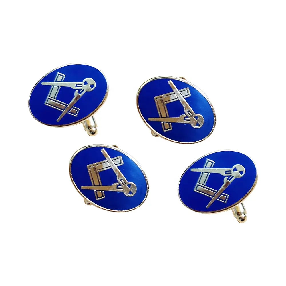 blue cufflinks