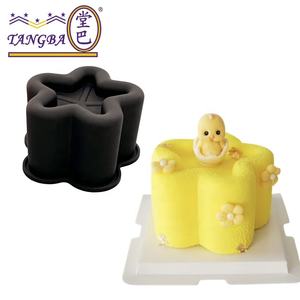 <span class=keywords><strong>Moule</strong></span> à mousse étoile tridimensionnelle Tangba unique de 4 pouces avec outil à gâteau en silicone de qualité alimentaire personnalisable en forme d'étoile concave - Product Image 6