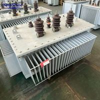 Transformateur de distribution immergé dans l'huile S11-M-500kVA 1000kVA, triphasé, 10 kV, 400 V, transformateur de puissance pour l'industrie