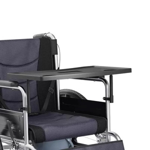 Degao ABS Plastic Wheelchair Dining <b>Table</b> Board Detachable Portable Meal Tray With Cup Holders For Elderly Nursing Care - Product Image 3