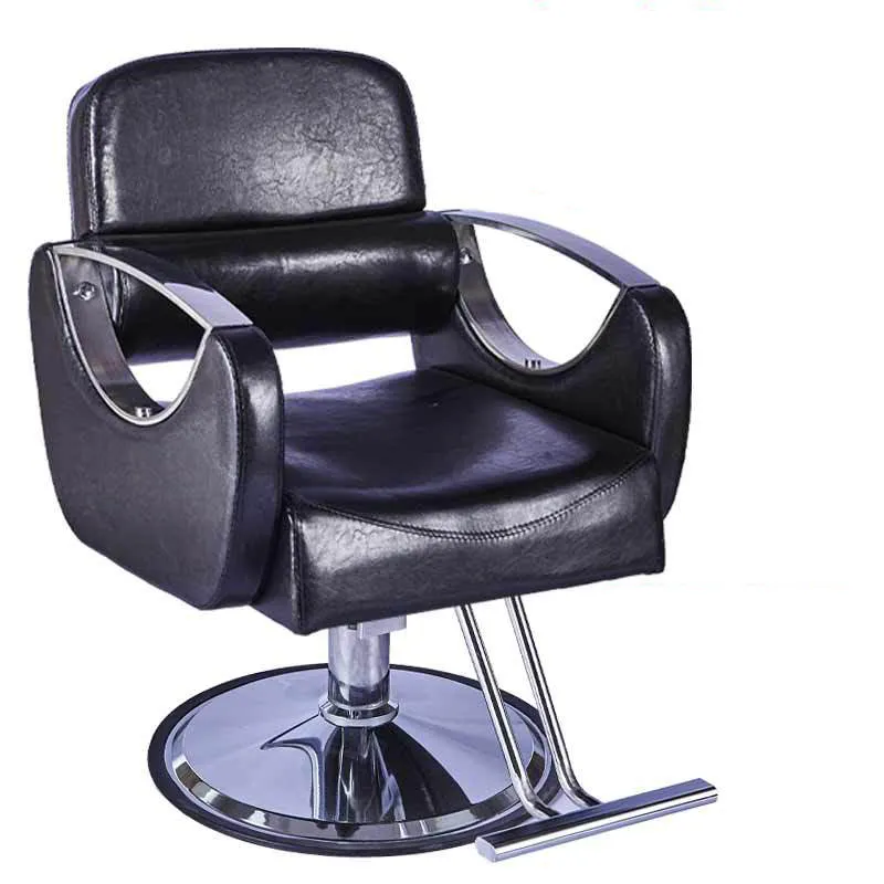 Berber mağaza sandalye salon sandalyesi kuaför perma boyama saç kesme dışkı kaldırmak için aşağı konabilir tıraş recliner