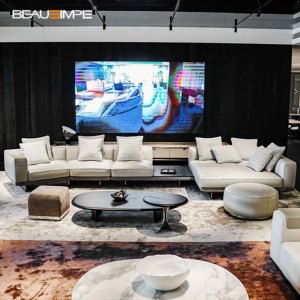 Italian for Design Dylan <strong>White</strong> Leather Sofa Set Customizable Whole Home Furniture Foshan Furniture Factory - Product Image 1