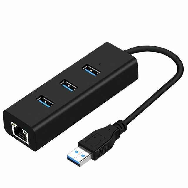 Gigabit USB Ethernet Adapter Network Card USB 3.0 to RJ45 HUB for MacBook