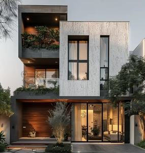 Bon marché petite villa basse de luxe de 4 chambres à coucher maison moderne modulaire isolée thermiquement pour appartement cottage préfabriqué - Product Image 1