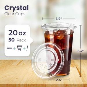 Custom Disposable pp <b>Plastic</b> <b>Cups</b> 95 Caliber 350ml 380ml 480ml 620ml Juice <b>Drink</b> Bubble Tea <b>Cups</b> Boba Tea <b>Cup</b> with Lids - Product Image 2