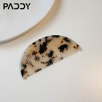 Mini peigne à cheveux en acétate élégant pour femme, portable, haut de gamme, sans couture, facile à transporter