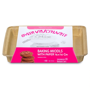 Set stampi pasticceria 3 pz carta forno (16x16cm) Brownies 15756 - Product Image 3