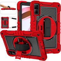 Étuis robustes pour tablette Xiaomi Redmi Pad 2 11 pouces 2025 avec béquille, rotation à 360°, sangle de main et d'épaule, protection contre les chocs