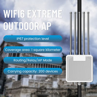 Punto de Acceso WiFi 6 para Exteriores AX3000 de Doble Banda 3000Mbps con Alimentación PoE, Resistente al Agua IP65, Inalámbrico Omnidireccional de Alta Ganancia