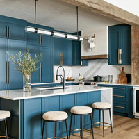 Armoires de cuisine sur mesure style farmhouse pour projet de villa OEM ODM