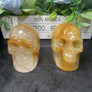 Crânes <span class=keywords><strong>de</strong></span> Quartz <span class=keywords><strong>de</strong></span> guérisseur doré Pierre <span class=keywords><strong>de</strong></span> Reiki naturelle Crâne hématoï<span class=keywords><strong>de</strong></span> <span class=keywords><strong>de</strong></span> Quartz <span class=keywords><strong>de</strong></span> <span class=keywords><strong>feu</strong></span> jaune pour la guérison - Product Image 2