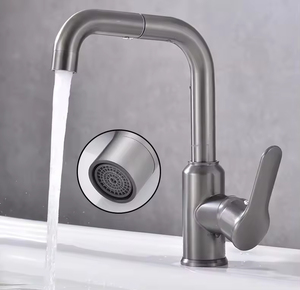 <span class=keywords><strong>Grifo</strong></span> Mezclador Monomando de Acero Inoxidable para Lavabo de Baño, Giratorio 360 Grados, Sin Contacto, Agua Fría y Caliente, Acabado Pulido, Salida Superior - Product Image 3