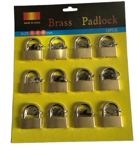 Juego de candado de hierro pintado de latón antirrobo de alta calidad, lado abierto a bajo precio con desbloqueo de llave - Product Image 5