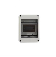Caja de Distribución Eléctrica Impermeable para Exteriores IP65 de Plástico ABS, Panel de Interruptores MCB, Caja de Distribución Montada en Pared HT 2/3/5/8/12/15/18/24 Vías
