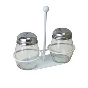 Support de sel et de papier en fer blanc pour comptoir de cuisine et table à manger, en promotion - Product Image 1