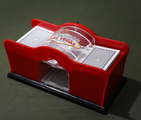 Mélangeur de cartes manuel, mélangeur de cartes en plastique, jeux de table de poker, rouge/bleu/noir, utilisation en salle de jeux, logo personnalisé, modèle LLLM LIMITED