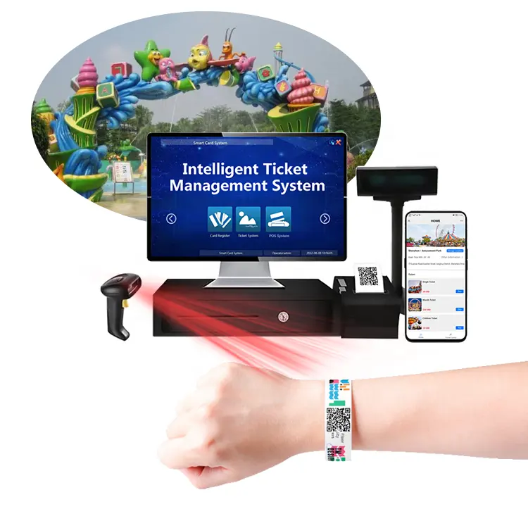 Digital book tickets Online management security disposable event tickets with Qrcode barcode