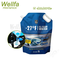 Pochettes souples personnalisées avec poignée et bec verseur pour liquide lave-glace 1L, 3L, 5L – Recharge Doypack pour vitres de voiture