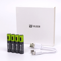 IILEER aAA 1.5V tension 666mWh 400mAh bonne qualité 1200 Cycles aaA batterie rechargeable au lithium pour jouets