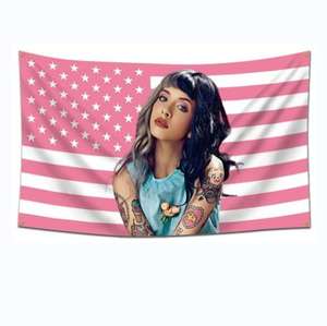 Polyester de haute qualité personnalisé 3 conceptions <span class=keywords><strong>Melanie</strong></span> Martinez drapeau américain rose 3X5 pieds bannière intérieure et extérieure - Product Image 2
