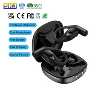 Écouteurs Bluetooth personnalisés de haute qualité, écouteurs sans fil à oreille ouverte, écouteurs avec suppression du bruit ENC, écouteurs de jeu HiFi