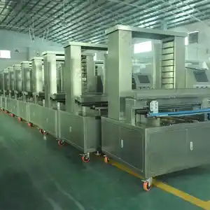 YOSLON Automatic Mooncake Pizza Dough Molding Production Line for Food Industry Food Shops Efficient Filling Pressing Forming