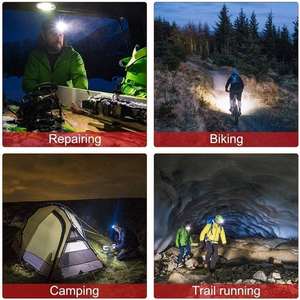 Lámparas Frontales de <span class=keywords><strong>Carburo</strong></span> de Alta Luminosidad de 400 Lúmenes, Impermeables, con Indicador de Duración de la Batería, para Niños y Adultos, para Actividades al Aire Libre - Product Image 6