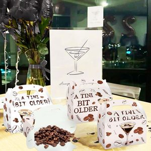 Cajas de Regalo para Fiesta de Espresso <span class=keywords><strong>Martini</strong></span>, Bolsas de Dulces y Golosinas, Decoración para Fiesta de Cumpleaños de Espresso <span class=keywords><strong>Martini</strong></span> - Product Image 2