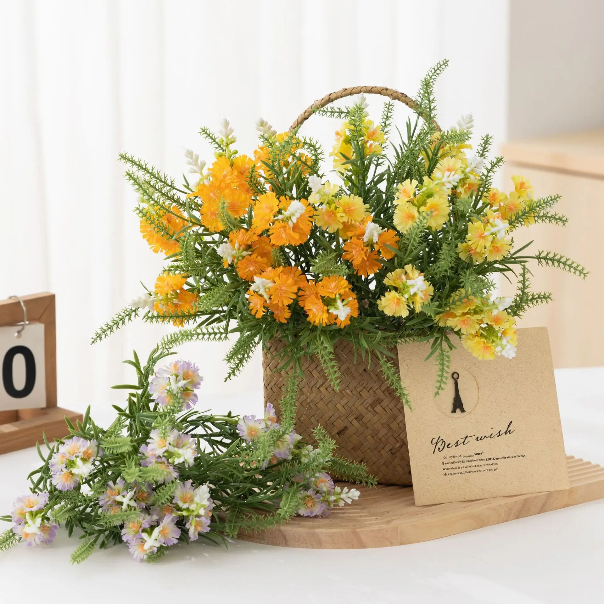 Дешевое имитационное растение, лаванда, маленький цветок, водная трава, искусственный цветок, пластиковые цветы, украшение для гостиной