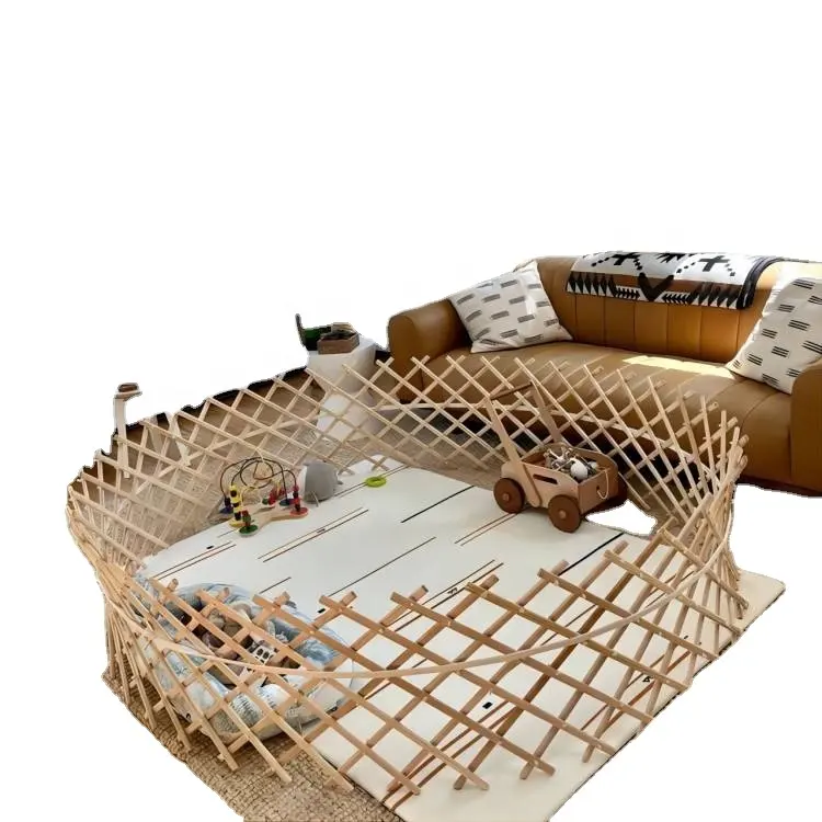 Large Baby Playpen of wood, foldable, eco friendly and sturdy, Montessori