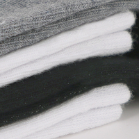 Chaussettes blanches pour enfants printemps automne avec bas noir Chaussettes sport en coton pour étudiants