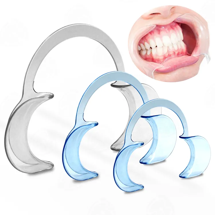 दंत चिकित्सा सी आकार दांत Whitening मुंह सलामी बल्लेबाज/गाल Retractors