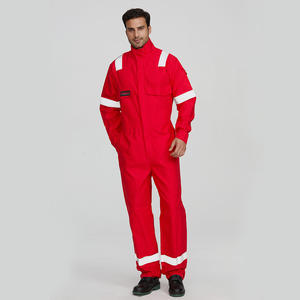 Factory <strong>Supply</strong> Bule EN Standard Mechanics Metals Industry Fire Resistant <strong>Suit</strong> Fire Retardant FR Fireproof Coverall - Product Image 4