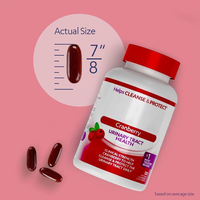 Capsules de gelée de canneberge, extrait concentré, complément de canneberge pour stimuler la santé du système immunitaire