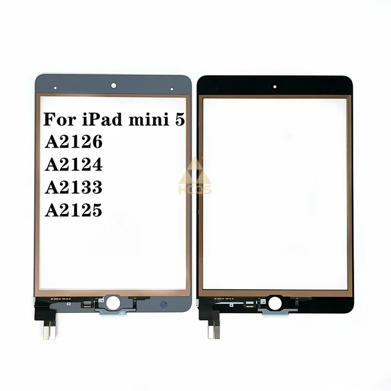 Layar Sentuh Asli untuk iPad Mini 5 MINI5 A2126 A2124 A2133 A2125, Aksesori Panel Digitizer Layar Sentuh Kaca