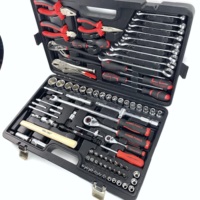 Ensemble d'outils à main multifonctions 87 pièces, boîte à outils de réparation cadeau, combinaison d'outils ménagers, mallette à outils de réparation automobile