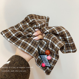 Femme Académique Carré Echarpe Large Bande de Cheveux Haut de Gamme <span class=keywords><strong>Chignon</strong></span> Corde Carré Coiffure Basse Queue de Cheval Casque Lettres Cravate Chouchou - Product Image 6