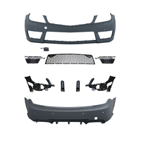 Kit de carrosserie pour calandre de pare-chocs avant Mercedes-Benz Classe C W204 2011-2014, style C63 AMG, installation par clip, amélioration et rétrofit