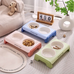 Youcheng Pet Bowls Double Stainless Steel Feeding And Drinking Set For <b>Cats</b> Dogs Anti Tipping Elevated <b>Feeder</b> - Product Image 3