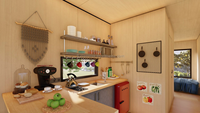 Maisons Tiny Villas Modulaires Personnalisables Préfabriquées de Luxe à Une Pièce Petite Maison Intelligente Conteneur
