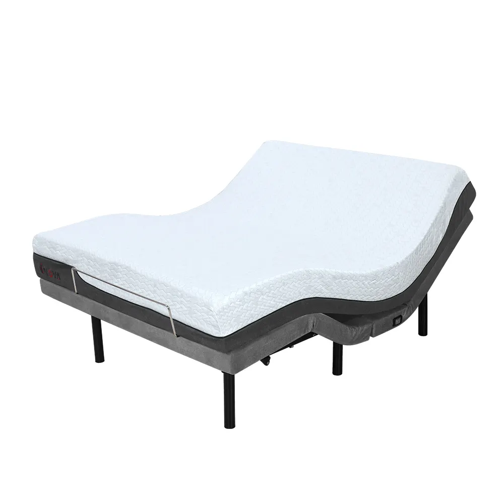 Matelas de lit réglable en mousse à mémoire de forme, gel, taille King, souple, usine, vente en gros