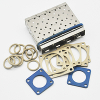 Joint d'étanchéité en silicone aluminium argenté Shenzhen BRL avec une bonne efficacité d'écranage et une résistance aux hautes températures, joints toriques Ag Al MVQ