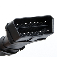 Cable de extensión OBD2 de 16 Pines, convertidor de conexión de ordenador de coche de un minuto y dos, arnés de cableado de PVC de 30CM para automóviles